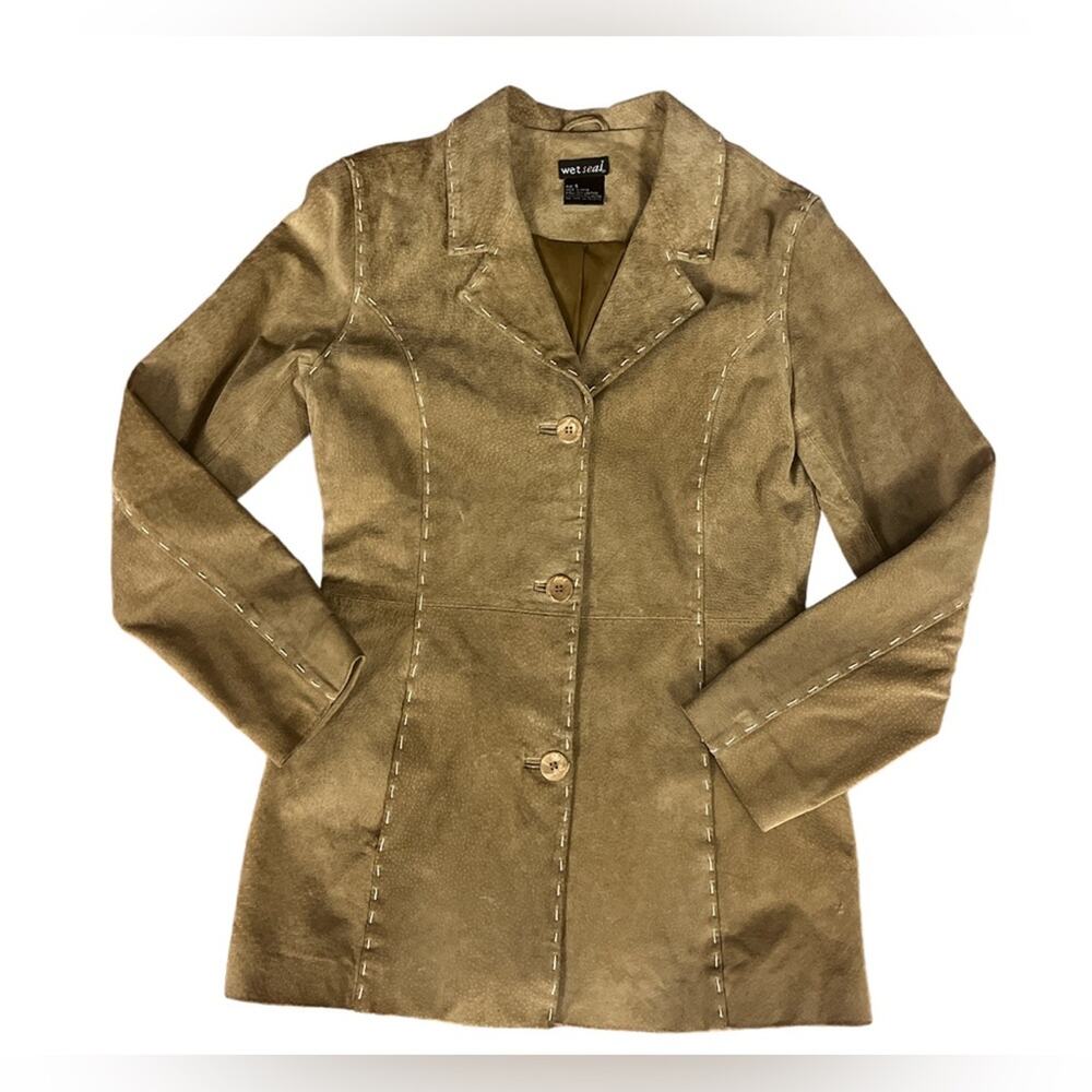 Wet seal Vintage Y2k Women’s leather jacket size Small